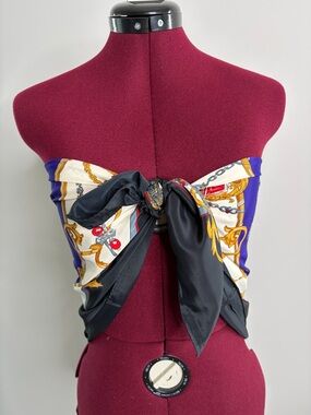 Silk Chain Print Scarf